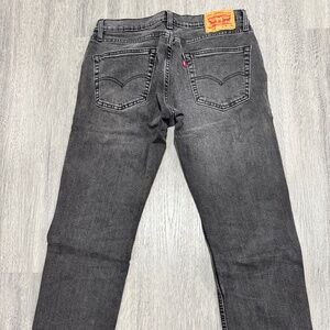 Levi's 514 Men's Jeans Black Faded Straight Fit Size 30x29